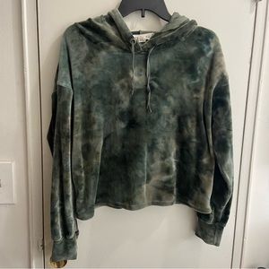 Eye Candy Velour Cropped Sweatshirt